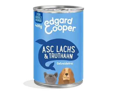 Edgard & Cooper , granenvrij, zalm & kalkoen 6 x 400 gr - natvoer honden