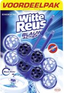 Witte Reus Toiletblok WC Blauw Actief - Hygiene - 2 stuks