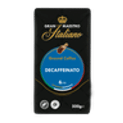 Gran Maestro Italiano - gemalen koffie - Decaffeinato (per 500 gram)