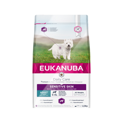 Eukanuba Sensitive Skin - Daily Care - Hond - 12 kg - hondenbrokken