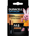 Duracell Optimum AA alkaline batterijen Batterij 5 stuks