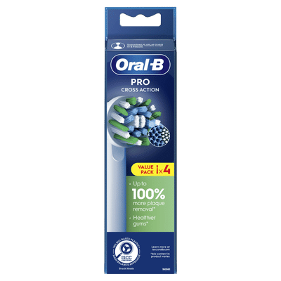Oral-B CrossAction  opzetborstels - 4 stuks