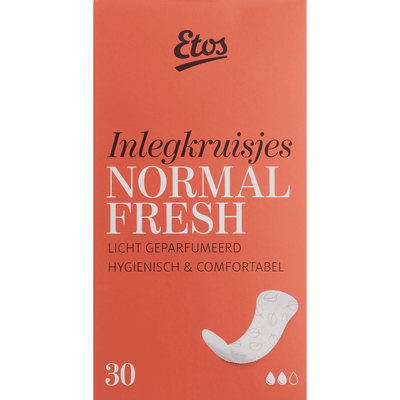 Etos Fresh Inlegkruisjes Normal 30 stuks