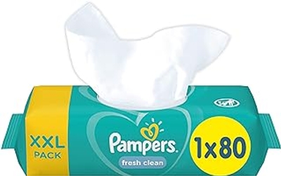 Pampers Fresh Clean billendoekjes - 80 stuks