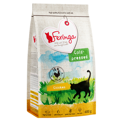 3x400g (1.2kg) Adult Koudgeperst Kip Feringa Kattenvoer - kattenbrokken