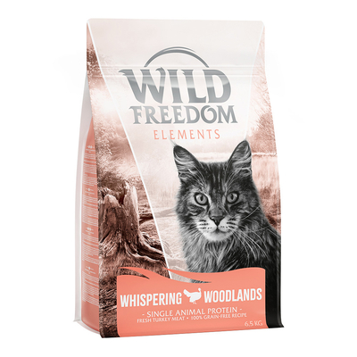 Wild Freedom Adult "Whispering Woodlands" Kalkoen - Graanvrij - 2 x 6.5 kg - kattenbrokken