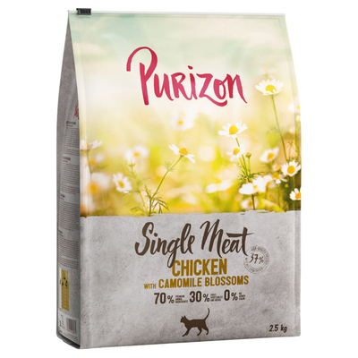 2.5 kg Single Meat Kip met Kamillebloesem Purizon Kattenvoer - kattenbrokken