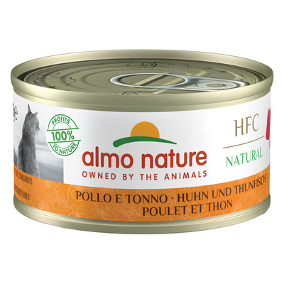 Almo Nature HFC Natural 6 x 70 g Kip & Tonijn - natvoer katten