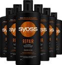 Syoss Repair Therapy shampoo - 6 x 440 ml - voordeelverpakking