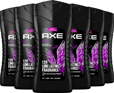 Axe Excite 3-in-1 douchegel - 6 x 250 ml
