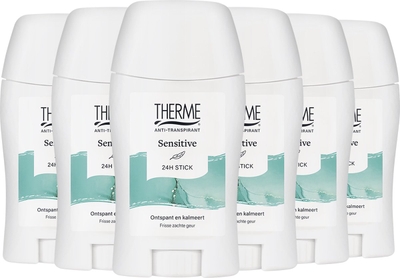 Therme Anti-Transpirant Sensitive Stick - 6 x 50 ml