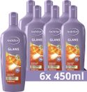 Andrelon Shampoo - Glans XL - verrijkt met zomertarwe en honing - 6 x 450 ml