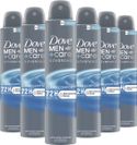 Dove Men+Care Advanced anti-transpirant deodorant spray Clean Comfort - 6 x 200 ml