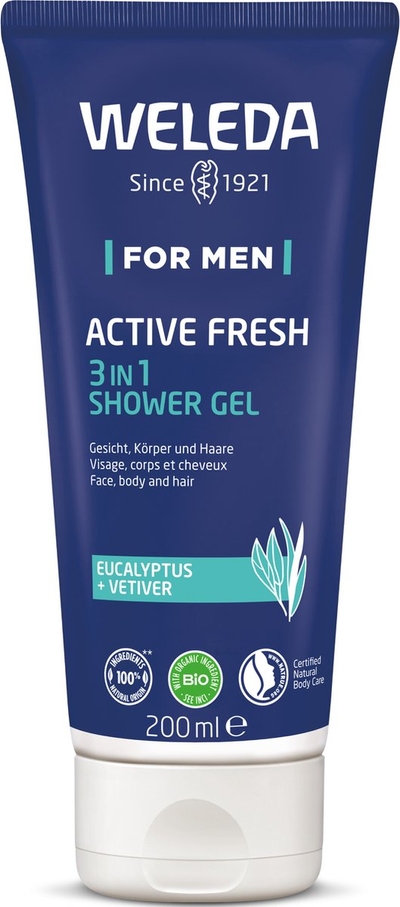 Weleda Men 3in1 Active Fresh Douchegel - 200 ml