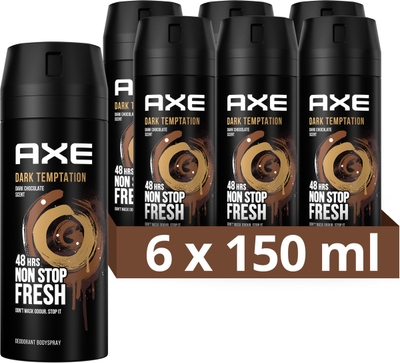 Axe deodorant bodyspray Dark Temptation - 6 x 150 ml