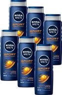 NIVEA MEN Sport - Douchegel - 6 x 500 ml 