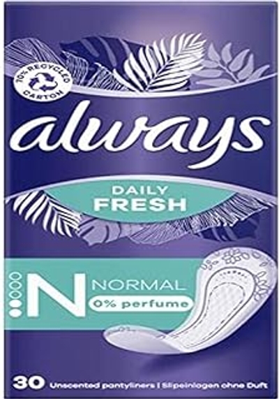 Always Daily Fresh, 224 inlegkruisjes voor dames, zonder geur, voor frisheid en bescherming, eco-formaat