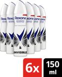 Rexona Women Advanced Protection anti-transpirant spray Invisible On Black + White Clothes - 6 x 150 ml