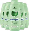 Schwarzkopf 7 Kruiden shampoo - 5 x 400 ml - voordeelverpakking