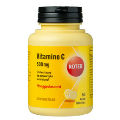 3x Roter Vitamine C Hooggedoseerd 500mg Citroen 50 kauwtabletten