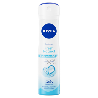 3x Nivea Deodorant Spray Fresh Natural 150 ml