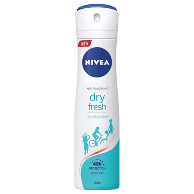 3x Nivea Deodorant Spray Dry Fresh 150 ml