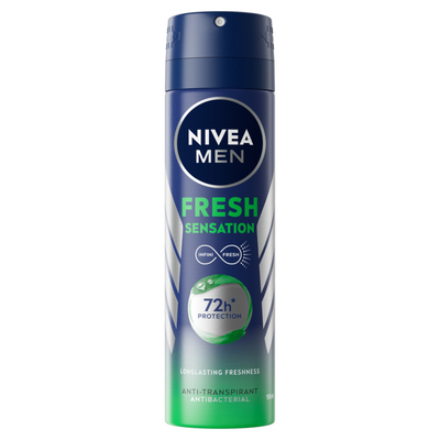 3x Nivea Men Deodorant Spray Fresh Sensation 150 ml