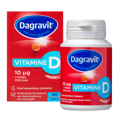 3x Dagravit Vitamine D Parels 10µg 100 capsules