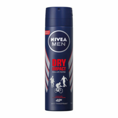 3x Nivea Men Deodorant Spray Dry Impact 150 ml