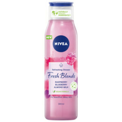3x Nivea Fresh Blends Douchegel Raspberry 300 ml