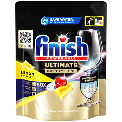 Finish Infinity Shine vaatwastabletten  - 400 wasbeurten