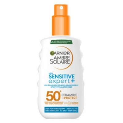 Garnier Ambre Solaire Sensitive Expert+ Zonnebrandspray SPF 50+ Ceramide Protect - 6 x 150 ml