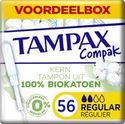 Tampax Cotton Protection Compak Regular Tampons - 56 stuks
