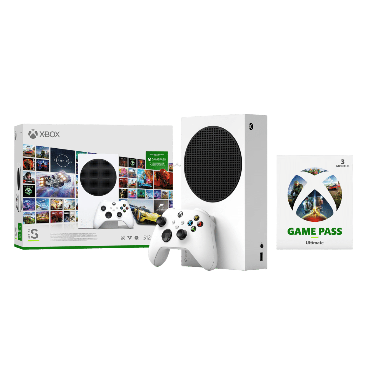 Xbox Series S - wit/zwart - 512GB + 3 Maanden Game Pass Ultimate