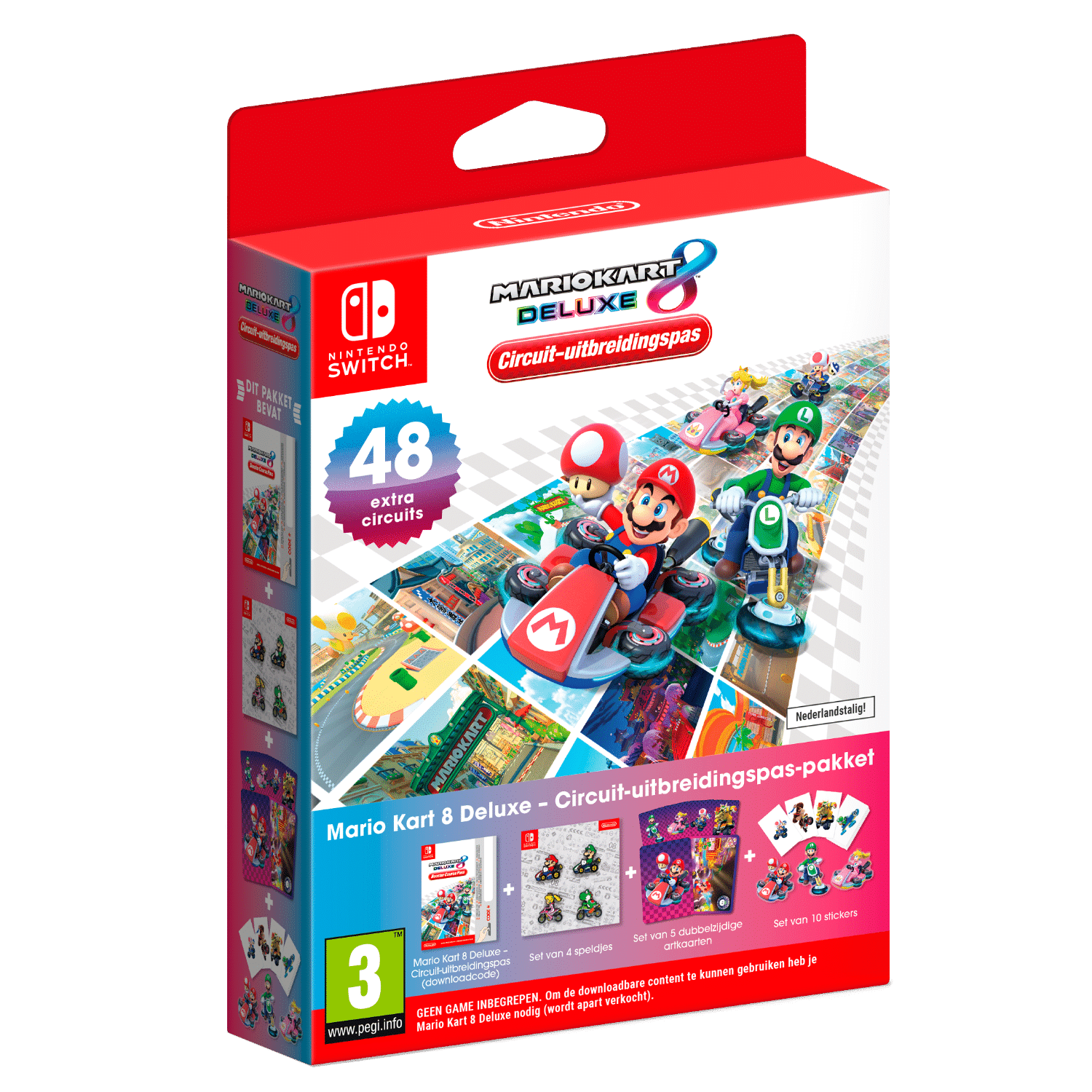 Nintendo Mario Kart 8 Deluxe - Game uitbreiding incl. Goodies (Download) (Switch)