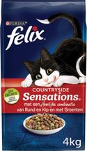 Felix Countryside Sensations - Kattenvoer - Rund, Kip & Groenten - 4 x 4kg kattenbrokken