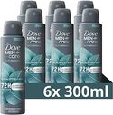Dove Men+Care Advanced Eucalyptus + Mint Anti-Transpirant Deodorant Spray, biedt tot 72 uur bescherming tegen geur en zweet - 6 x 150 ml - Voordeelverpakking