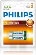 Philips AAA Oplaadbare Batterijen - 4 stuks