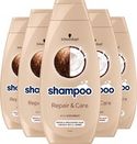 Schwarzkopf Repair & Care shampoo - 5 x 400 ml - voordeelverpakking