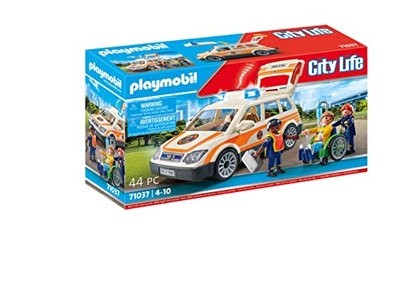 Playmobil 71037-Speel Notarzt-PKW ,Zwart