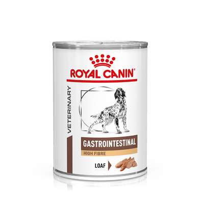 24x 410g Royal Canin Veterinary Canine Gastrointestinal High Fiber Mousse Hundefutter nass - natvoer honden