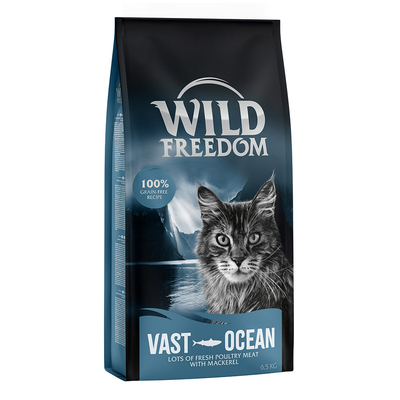 Wild Freedom Adult "Vast Oceans" met Makreel Kattenvoer - Dubbelpak: 2 x 6.5 kg - kattenbrokken