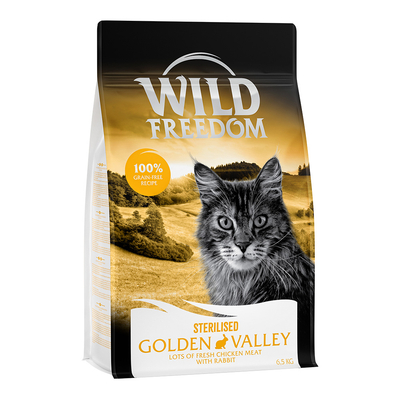 Wild Freedom Adult "Golden Valley" Sterilised Konijn – Graanvrij - 6.5 kg - kattenbrokken