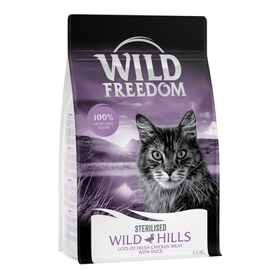 Wild Freedom Adult "Wild Hills" Sterilised Eend – Graanvrij - 6.5 kg - kattenbrokken