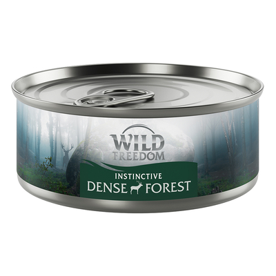 24x70g Dense Forest Hert Wild Freedom Spiervlees Kattenvoer - natvoer katten