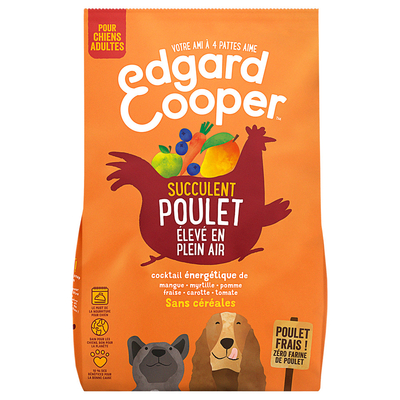 2.5kg Edgard & Cooper Adult Graanvrij Kip - Droog hondenvoer - hondenbrokken