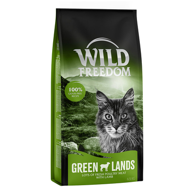 2x6.5kg Adult Green Lands Lam Wild Freedom Kattenvoer droog - kattenbrokken