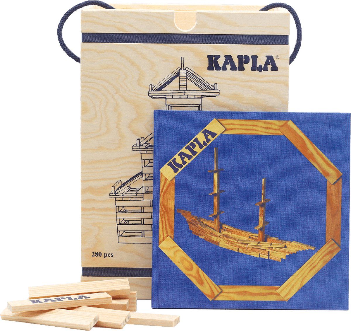 kapla-kapla-blank-constructiespeelgoed-blauw-voorbeeldboek-280-plankjes
