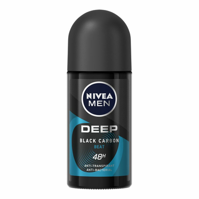 3x Nivea Men Deodorant Roller Deep Beat 50 ml
