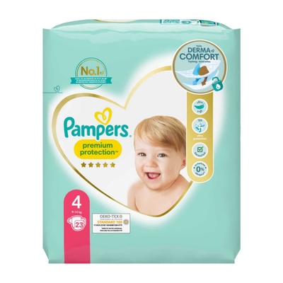 Pampers Premium Protection  luiers maat 4 - 23 stuks